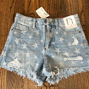 Vanilla Sky Denim Star Shorts
